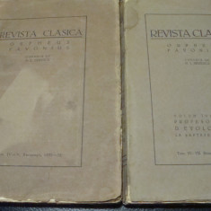 Revista clasica - condusa de N.I.Herescu - tom 4-5 si 6-7 Bucuresti 1932/1935
