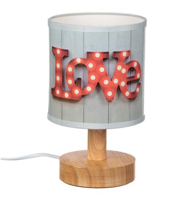 Lampa de masa, Multicolor, 12x21 cm, E14 foto