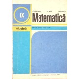 MATEMATICA ALGEBRA, MANUAL PENTRU CLASA A IX-A-C. NASTASESCU, C. NITA, GH. RIZESCU-346392