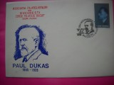 HOPCT PLIC NR 1618 PAUL DUKAS 1865-1935 -ZIUA INT A MUZICII-1990 BUCURESTI -MUZICA -ROMANIA