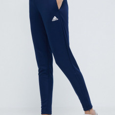 adidas Performance pantaloni de antrenament Entrada 22 HC0334 femei, culoarea bleumarin, uni HC0334