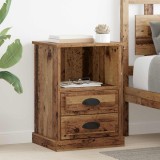 vidaXL Dulap de noapte 2 pcs Lemn vechi 36 x 43 x 60 cm Lemn compozit 881397
