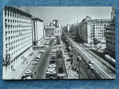 348 - Bucuresti - B-dul g-ral Magheru / carte postala circulata RPR 1967 foto