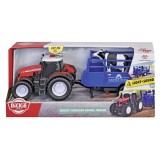 DICKIE MASSEY FERGUSON TRACTOR SI REMORCA CU SUNETE SI LUMINI, Simba
