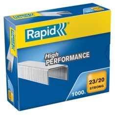 Capse 23/20 Rapid Strong, 1000 Buc/Set, Capacitate 210 Coli, Capse Rezitente, Capse Otel, Capse din Otel, Set de Capse, Set Capse Rapid, Capse Rapid S foto