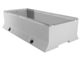 Carcasă pentru șină DIN, ABS gri, 110x213x53,3 mm