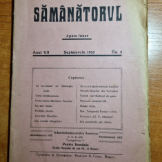 revista semanatorul septembrie 1923- 100 de ani de la moartea lui gheorghe lazar