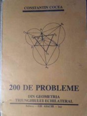 200 DE PROBLEME DIN GEOMETRIA TRIUNGHIULUI ECHILATERAL-CONSTANTIN COCEA-265628 foto