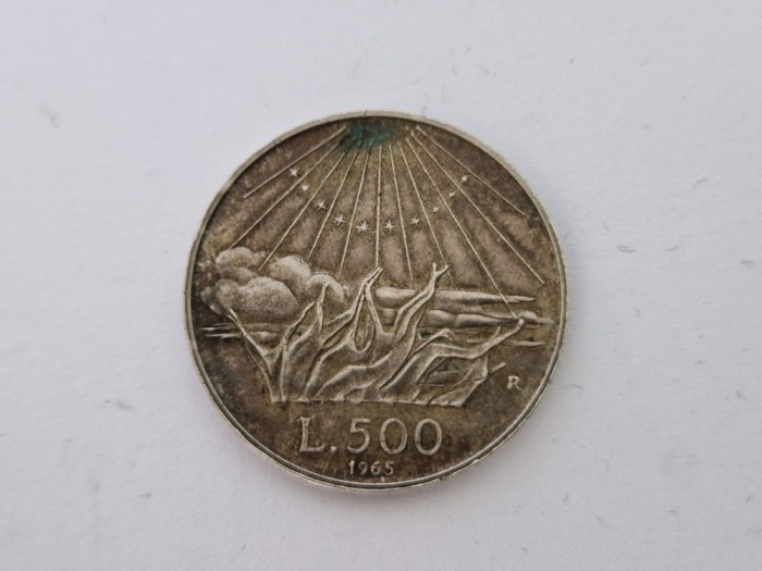 Italia 500 lire 1965 Argint