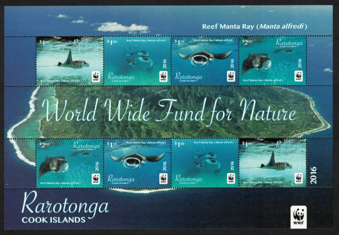 WWF 2016 RARATONGA Coala cu 2 serii de cate 4 timbre nestampilate MNH