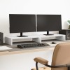 Suport monitor, alb, 100x27x10 cm, lemn prelucrat