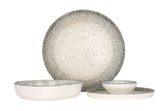 Rinart Set de vesela - Olmeca - 24 bucăți - 6 persoane - Porţelan