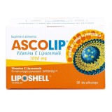 Vitamina C Lipozomala cu aroma de portocala, 1000 mg, 30 plicuri, Liposhell