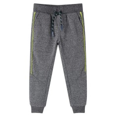 Pantaloni de trening pentru copii, gri melanj, 128