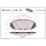 Placute frana Lexus Es ( Z10 A10 H10) 07.18-, Ux ( Aa1 Ah1 Ma1) 10.18-; Toyota Camry ( V7 Va7 Vh7) 06.17-, C-Hr ( X1) 10.16-, Corolla Cross (Zvg1 Zsg, BREMBO