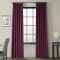 Draperie din catifea cu rejansa din bumbac tip fagure, Madison, 150x270 cm, densitate 700 g/ml, Mulberry, 1 buc