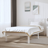 Cadru de pat, alb, 100x200 cm, lemn masiv de pin GartenMobel Dekor, vidaXL