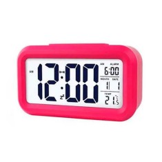 Ceas electronic cu afisare LED, alarma si termometru, rosu