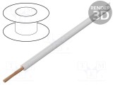 Cablu BQ CABLE H05V-K 2,5mm&sup2; PVC alb 50m 300V/500V