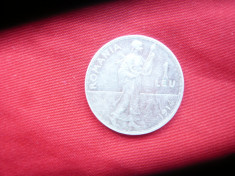 Moneda 1 leu 1914 Carol I argint , cal. F.Buna foto