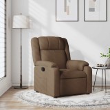 Fotoliu rabatabil, maro, material textil