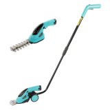 Cumpara ieftin Foarfeca cu acumulator,Detoolz 3.6V, pentru tuns gazonul si gard viu cu maner telescopic detasabil