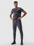 Pantaloni de antrenament cu uscare rapidă pentru bărbați - gri, 4F Sportswear