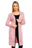 Cumpara ieftin B557-5 Cardigan midi cu buzunare