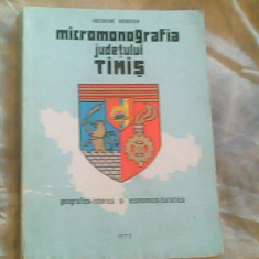 Micromonografia Judetului Timis-geografico-istorica si economico-turistica