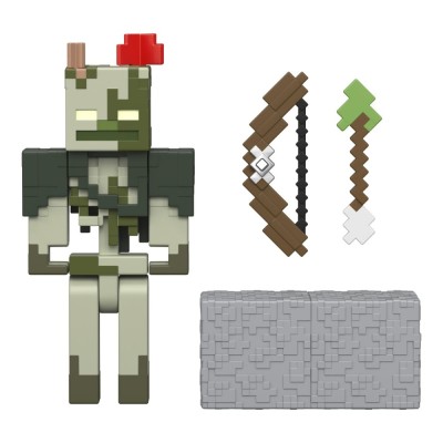 MINECRAFT CRAFT A BLOCK FIGURINA BOGGED 8CM foto