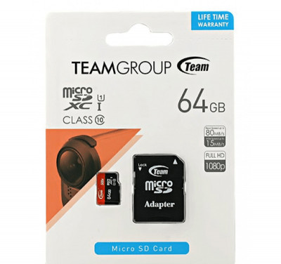 Card Team MicroSD C10 64GB foto