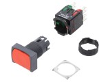 Comutator Apasare Schneider Electric XB6DA45B 16mm NC+NO Rosu Fara Iluminare