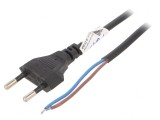Cablu Electric 2x0,5mm2 PVC 3m Negru, Akyga