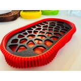 Sapuniera 3D, model Wave, Rosu Negru