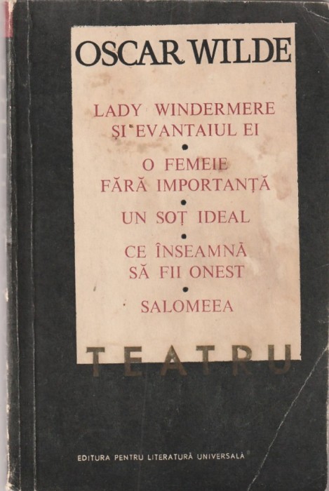 OSCAR WILDE - TEATRU