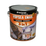 Vopsea email anticoroziva 3 in 1 auriu 027 pe baza de solvent 3.5L, direct pe rugina, interior si exterior Breckner Germany