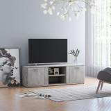 Comodă TV, gri beton, 120 x 34 x 37 cm, PAL, vidaXL