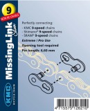 Zala KMC Missing Link 9V Bolt-6.6mm Unica Folosinta Argintiu Cod:525249060RM