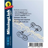 Zala KMC Missing Link 9V Bolt-6.6mm Unica Folosinta Argintiu Cod:525249060RM