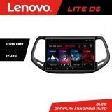 Navigatie Android Jeep Compass 2017 Lenovo Lite D6, 8 core, 6GB RAM, 128GB