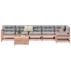 vidaXL Set canapele gradina, 7 piese, lemn masiv brad douglas foto