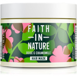 Faith In Nature Rose &amp; Chamomile masca pentru regenerare pentru par deteriorat 300 ml