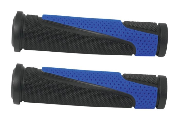 Mansoane Caper din TPR, forma ergonomica anti-alunecare, bi-color negru/albastru, 130 mm