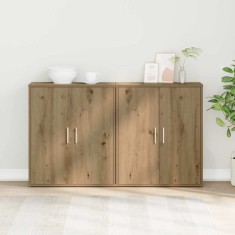 vidaXL Bufet 2 pcs stejar artizanal 60 x 31 x 70 cm Lemn compozit