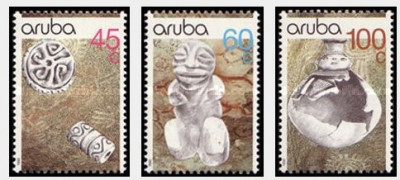 Aruba 1990 - Arheologie, serie neuzata foto