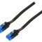 Patch Cord U/UTP Cat 6a Negru 2m