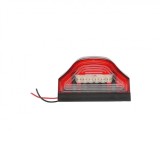 Lampa LED Numar Inmatriculare Camion Remorca 12/24V Omologata E-mark Breckner - Iluminare Alba, 10x5.8x6cm