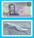Luxemburg (p#54) 20 Francs 1966 UNC &#039;Marele Duce Jean&#039; serie: J033977