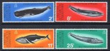 British Antarctic 1977 - Fauna marina, balene, serie neuzata