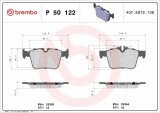 Set placute frana spate BREMBO P50122